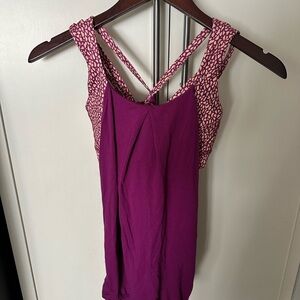 lululemon athletica Plum Purple Tank with Printed Straps